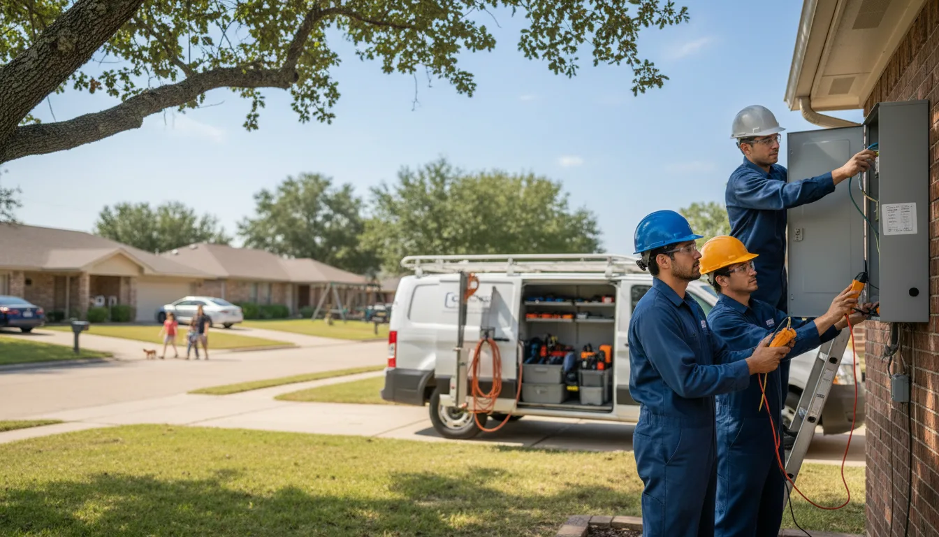 Certified electrician providing emergency electrical services in Courtland, KS